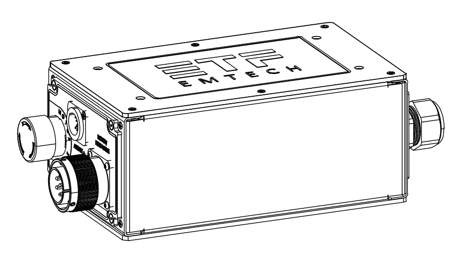 MIM-100 field I/O interface technical product drawing
