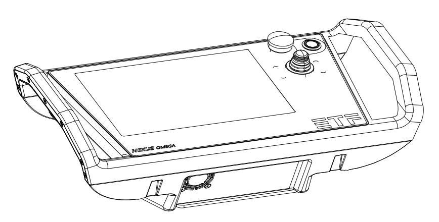 Omega handheld operator interface technical product drawing